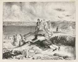 George Wesley Bellows (American, 1882-1925) Legs of the Sea